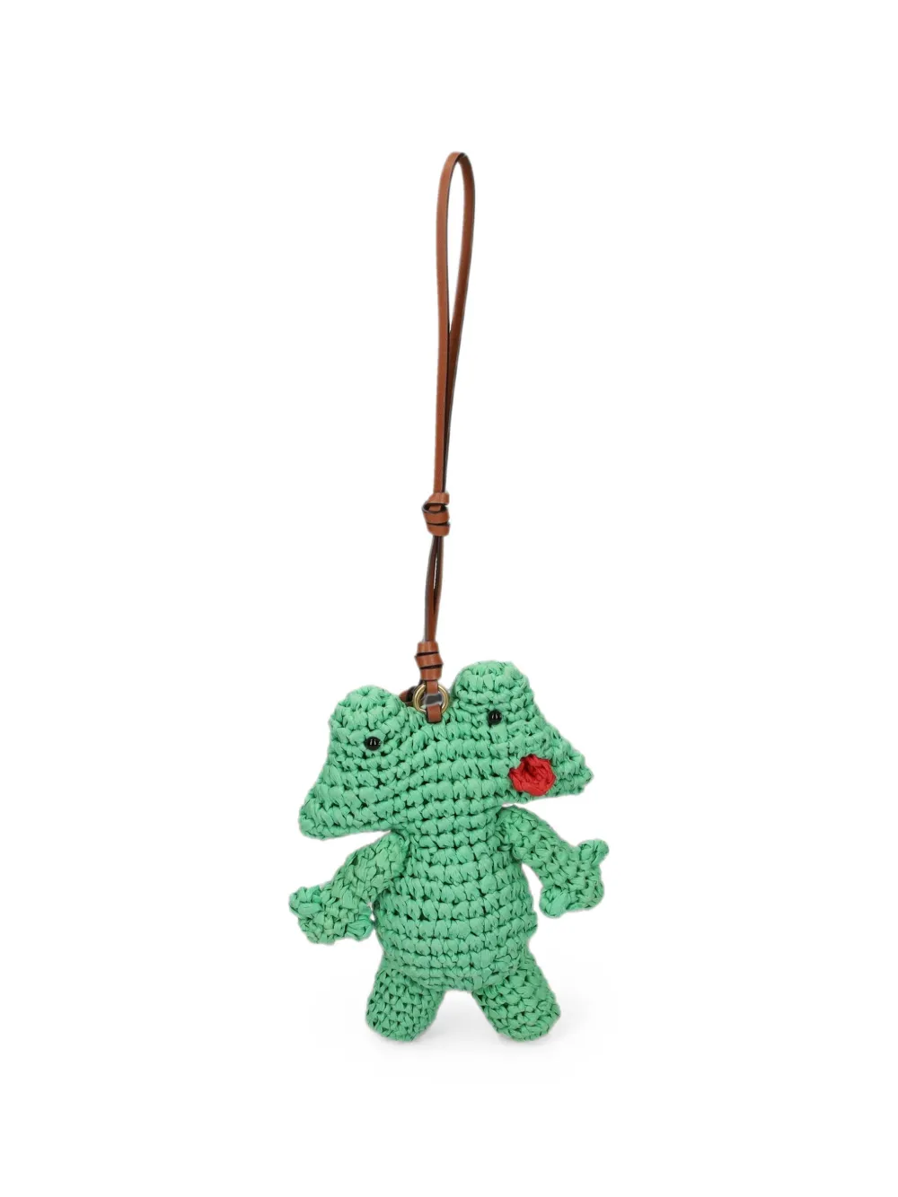 Coach Gehäkelter Schlüsselanhänger mit Frosch - Grün