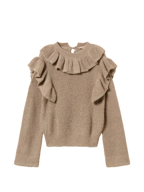 TWINSET jumper with lurex yarn and ruffles