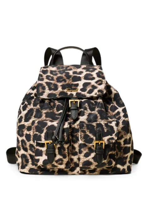 TWINSET leopard-print buckled backpack