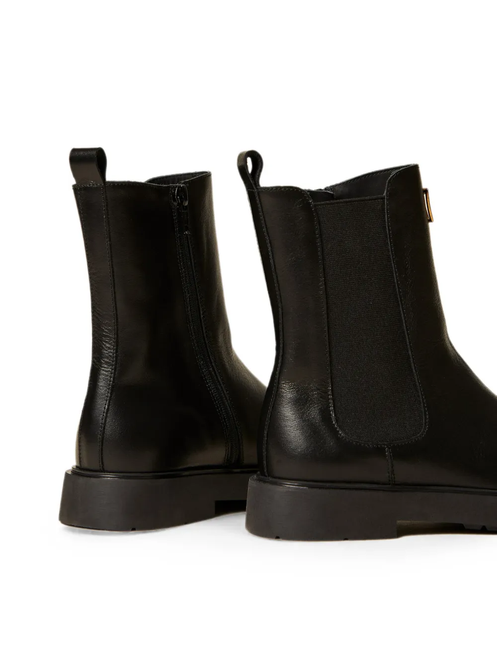 TWINSET Kids Leren Chelsea laarzen Zwart