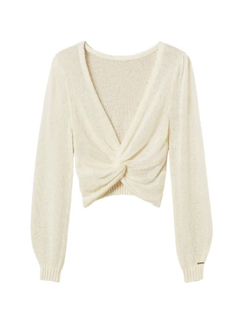 TWINSET dual-use knit shrug with criss-cross