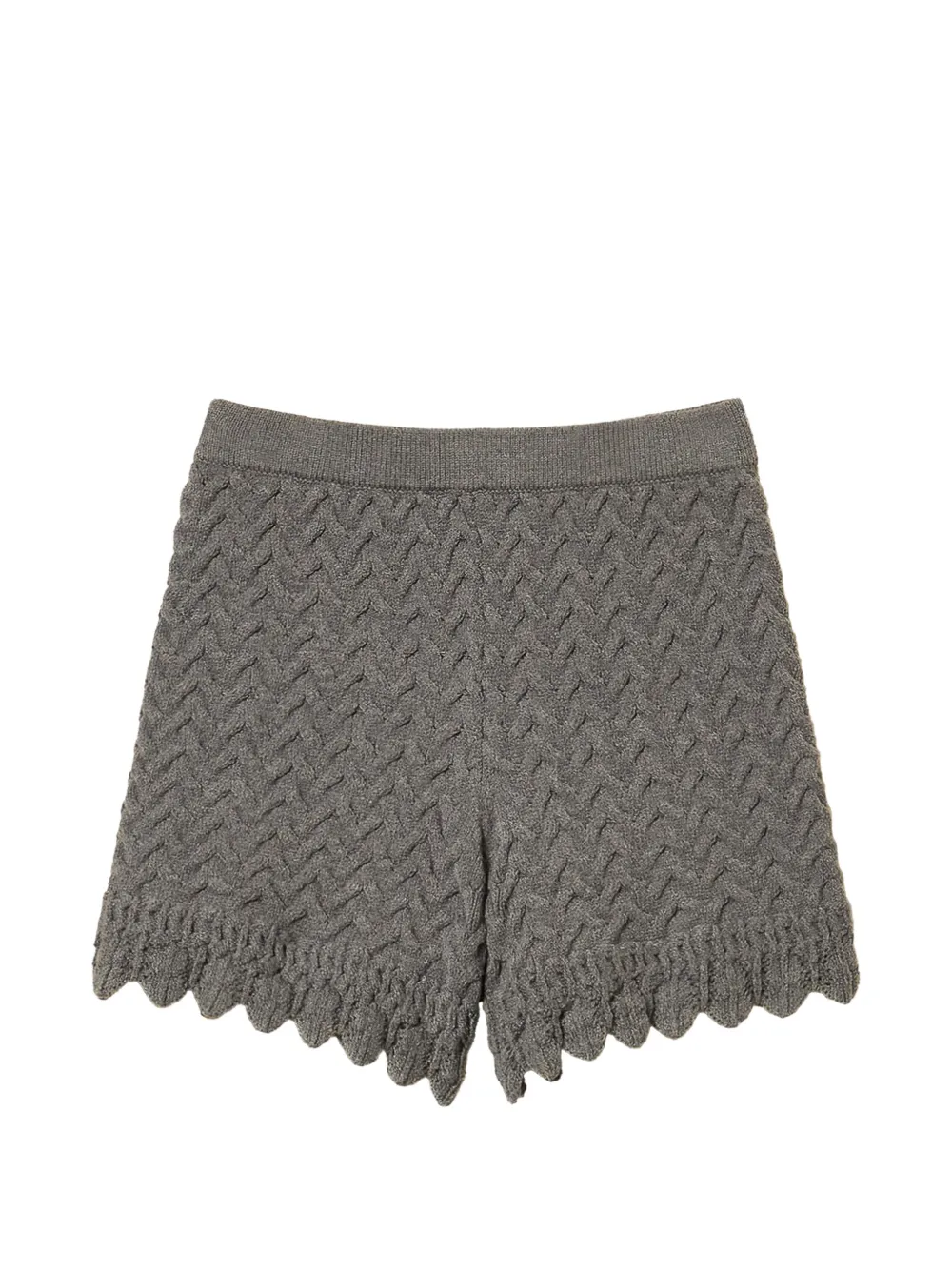 TWINSET Kids cable-knit shorts - Grigio