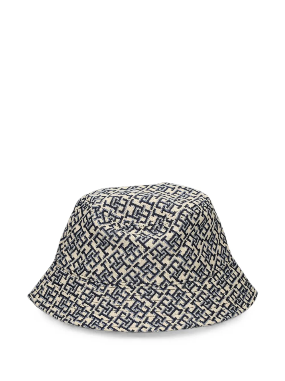 Tommy Hilfiger Vissershoed met monogram jacquard Beige