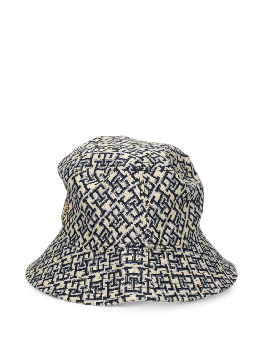 Tommy Hilfiger Vissershoed met monogram jacquard Beige