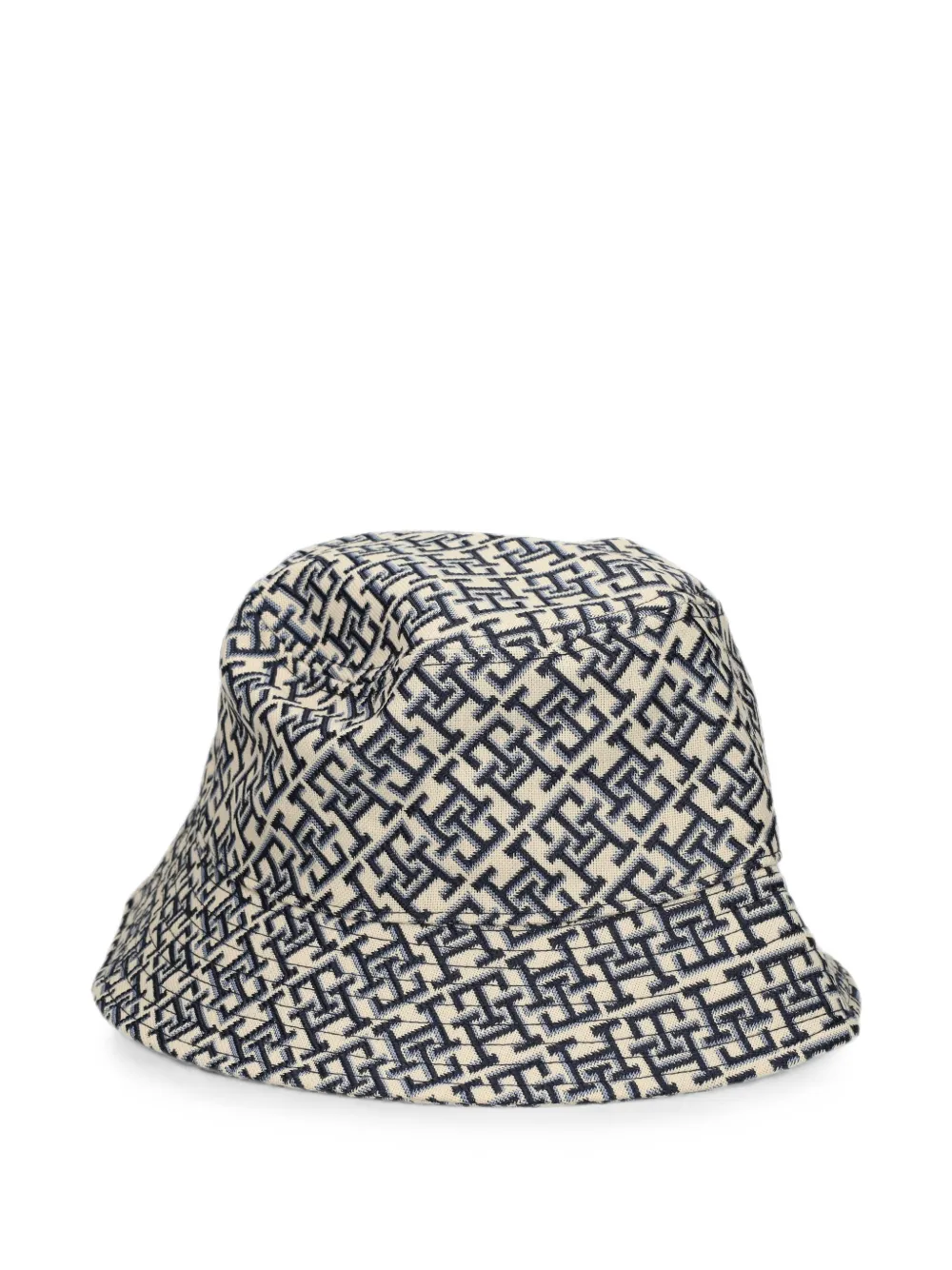 Tommy Hilfiger Vissershoed met monogram jacquard Beige