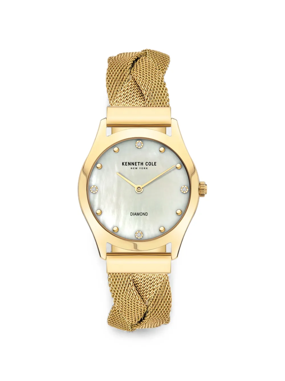 KENNETH COLE logo-detail 34mm watch