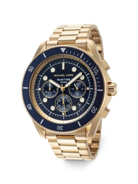 Michael Kors oversized Maritime gold-tone watch