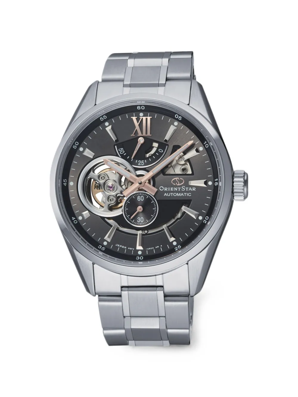Orient 모던 스켈레톤 49mm 시계 | 그레이 | Image 1