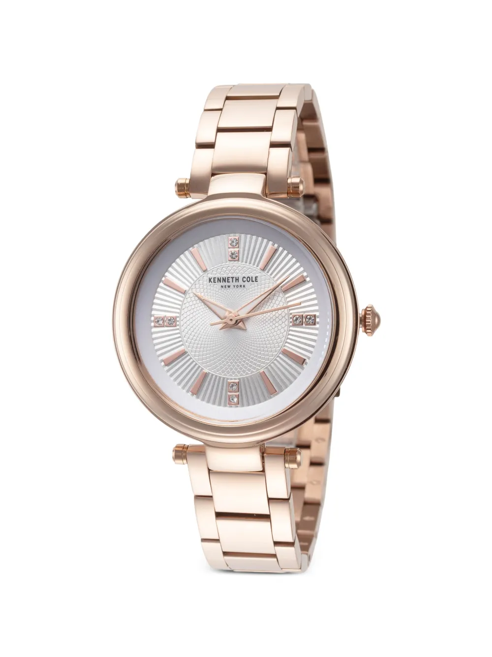 KENNETH COLE Armbanduhr mit Kristallverzierung 35mm - Silber