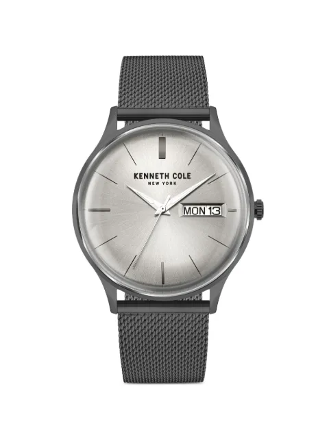 KENNETH COLE logo-detail 43mm watch