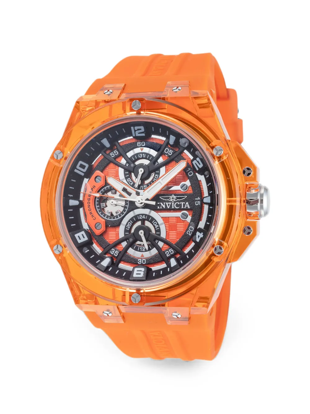 Invicta 레이싱 46mm 시계 | 오렌지 | Image 1