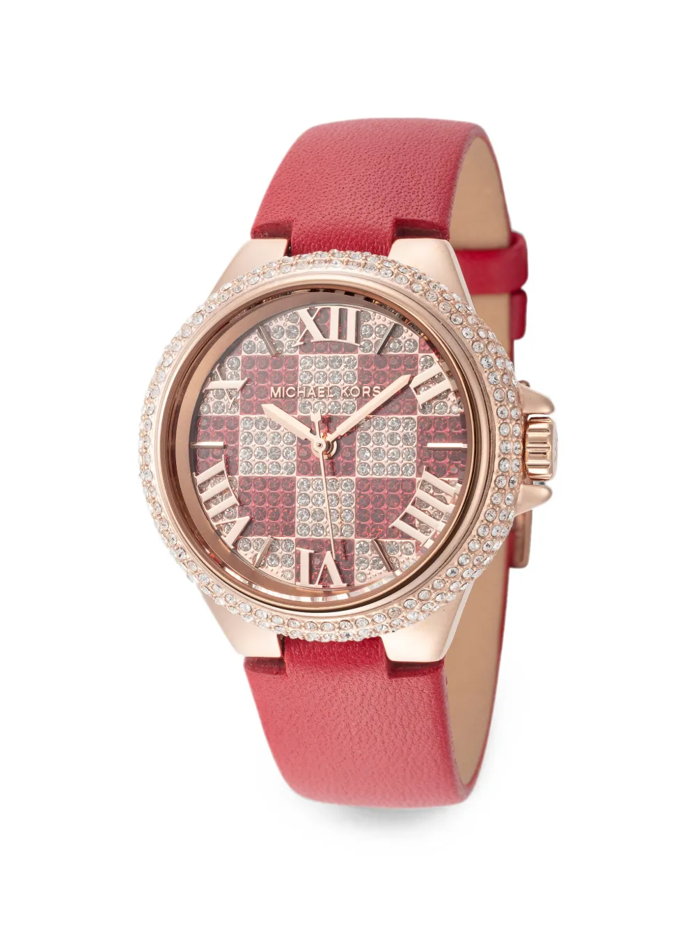 Michael Kors Camille pavé 33mm watch - Rot