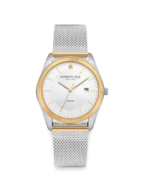 KENNETH COLE Classic mesh-strap 41mm watch