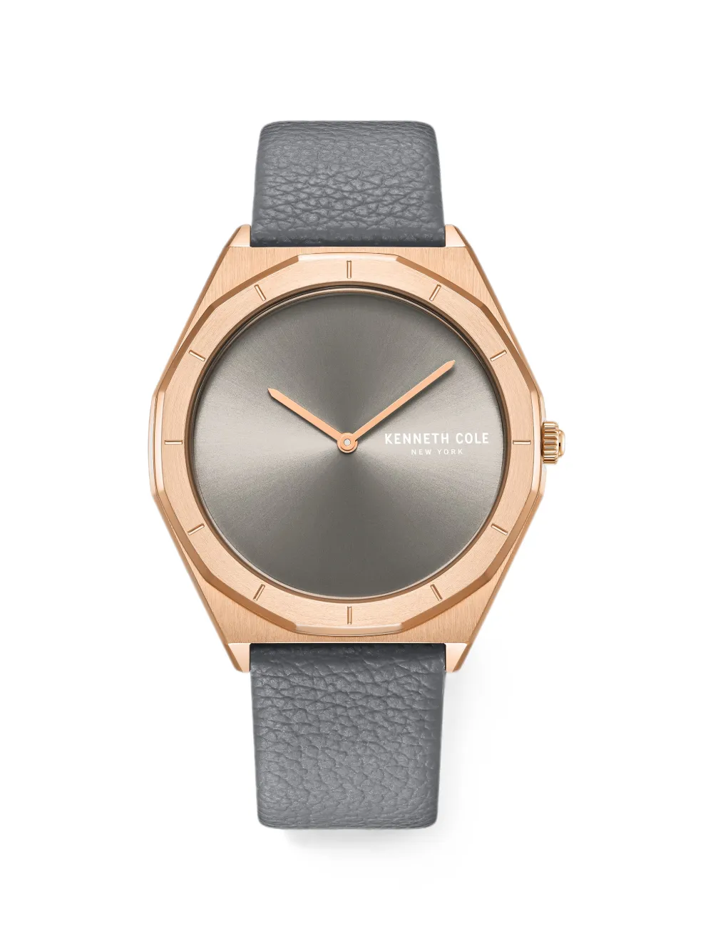 KENNETH COLE Orologio con cinturino in pelle 41mm - Grigio