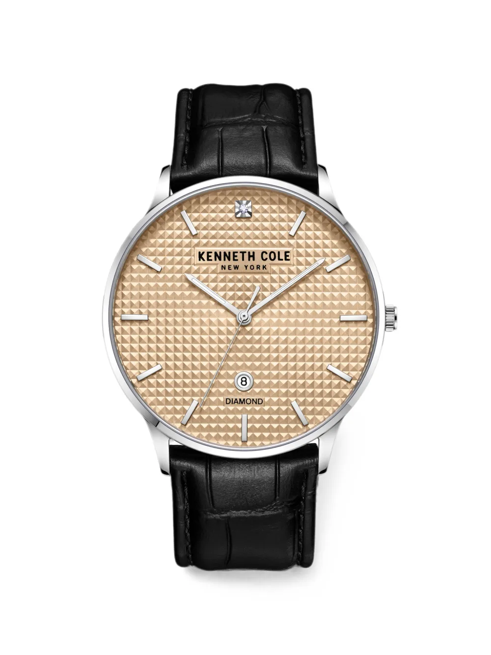 KENNETH COLE 다이아몬드 텍스처 42mm 시계 | 뉴트럴 | Image 1