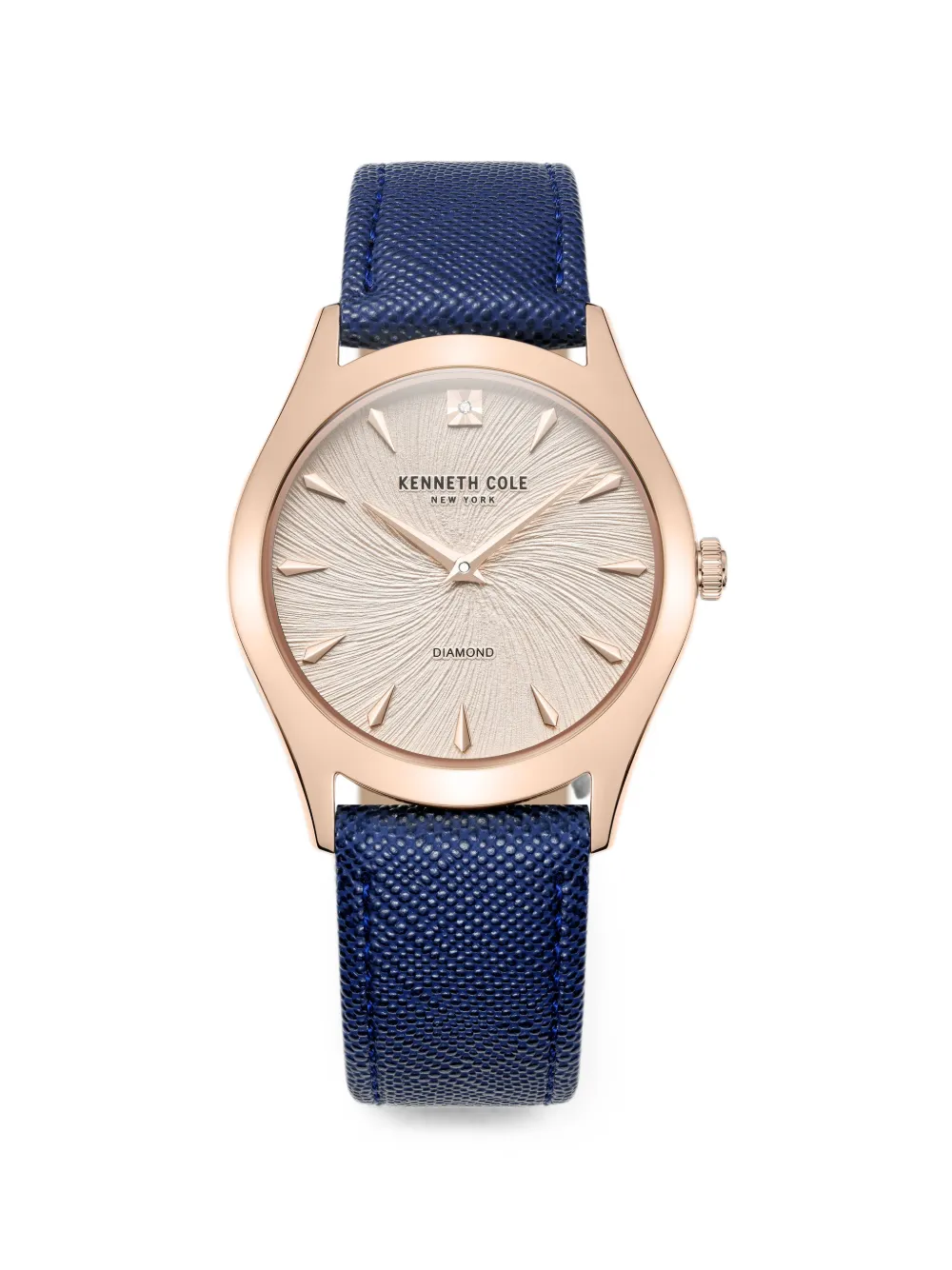 KENNETH COLE Diamond textured 34mm watch