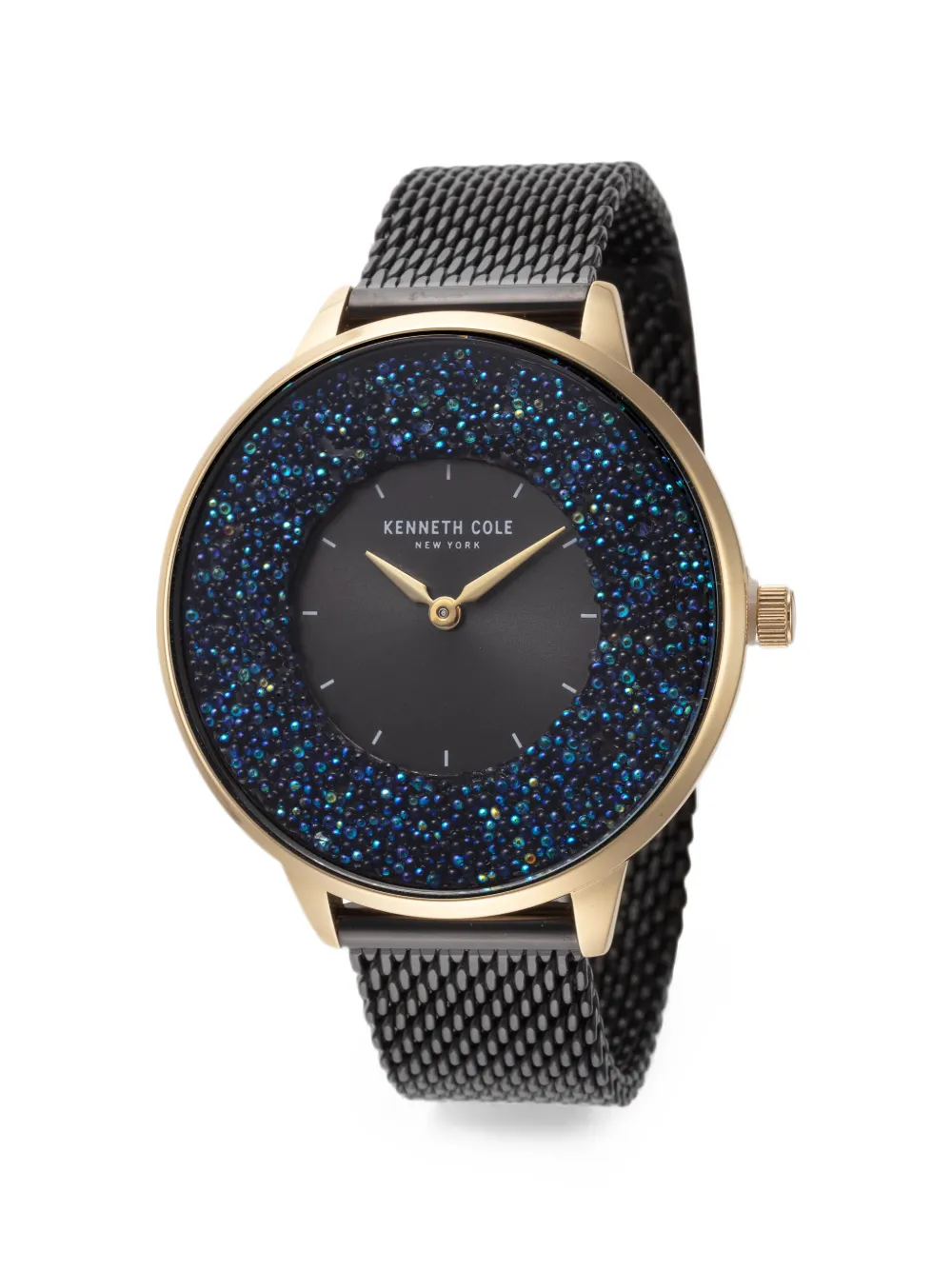 KENNETH COLE Mist Armbanduhr mit Kristallen 33mm - Schwarz