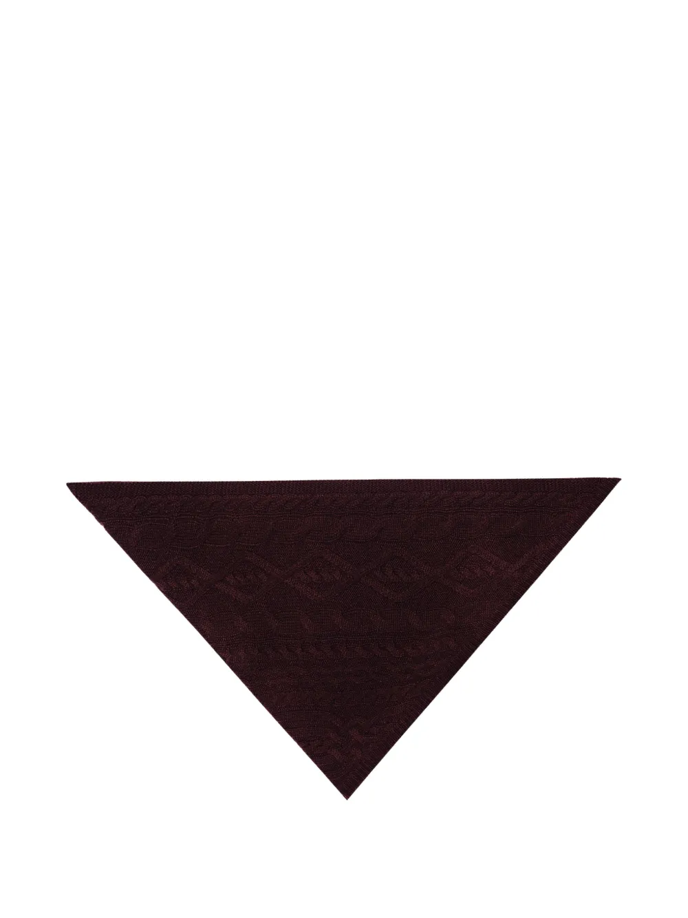BOMPARD Sacha cable-knit triangle scarf | rojo | Image 1
