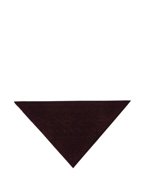 BOMPARD Sacha cable-knit triangle scarf