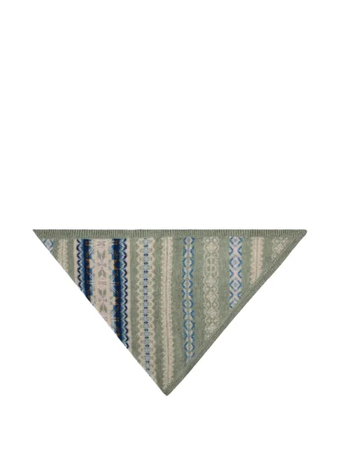 BOMPARD Fair Isle triangle scarf