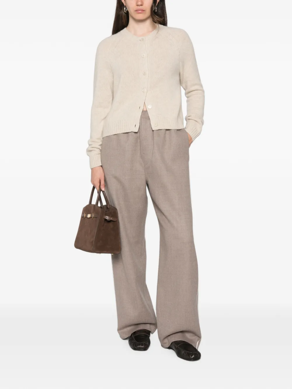 BOMPARD Vest met raglan mouwen Beige