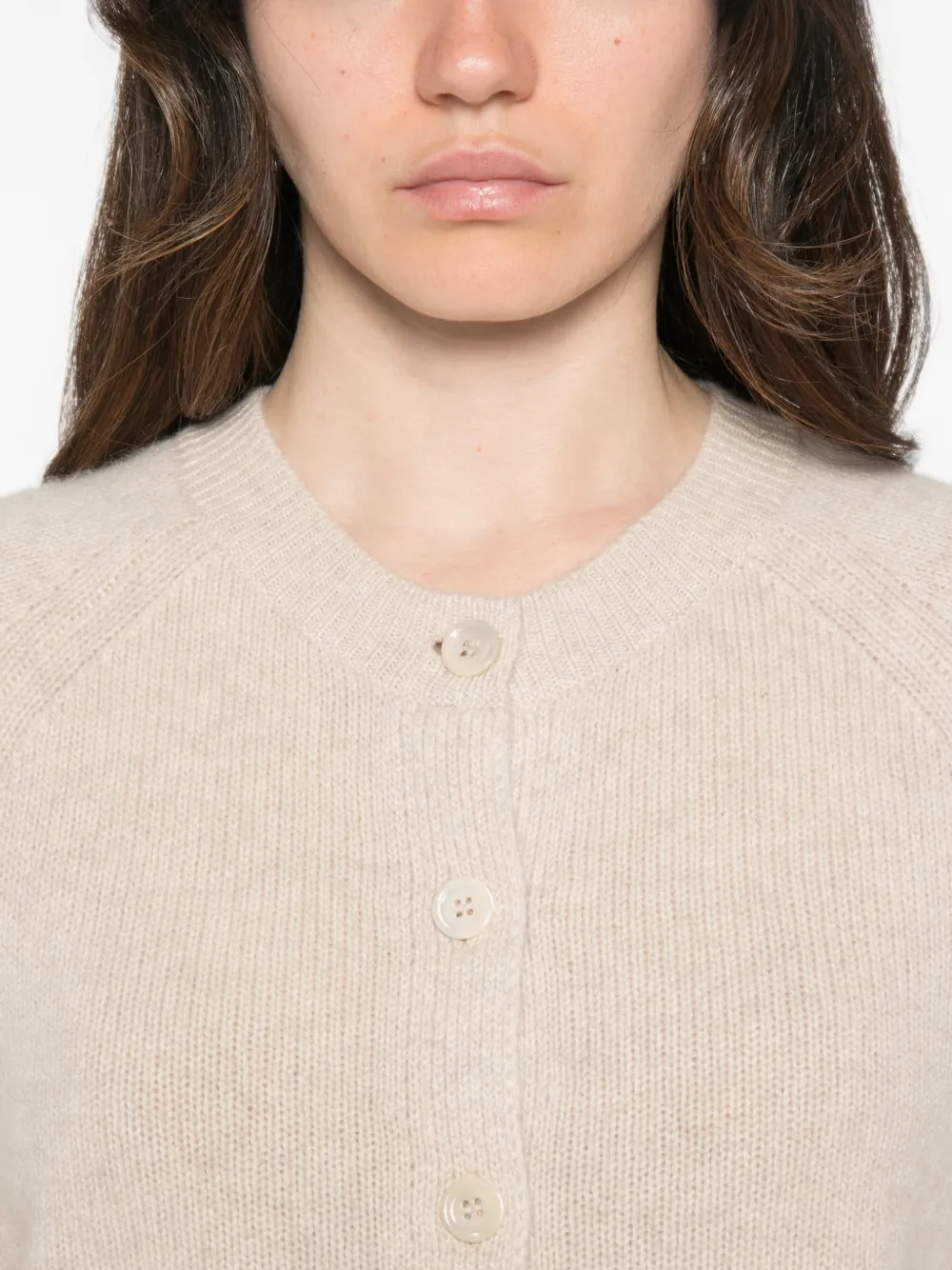BOMPARD Vest met raglan mouwen Beige