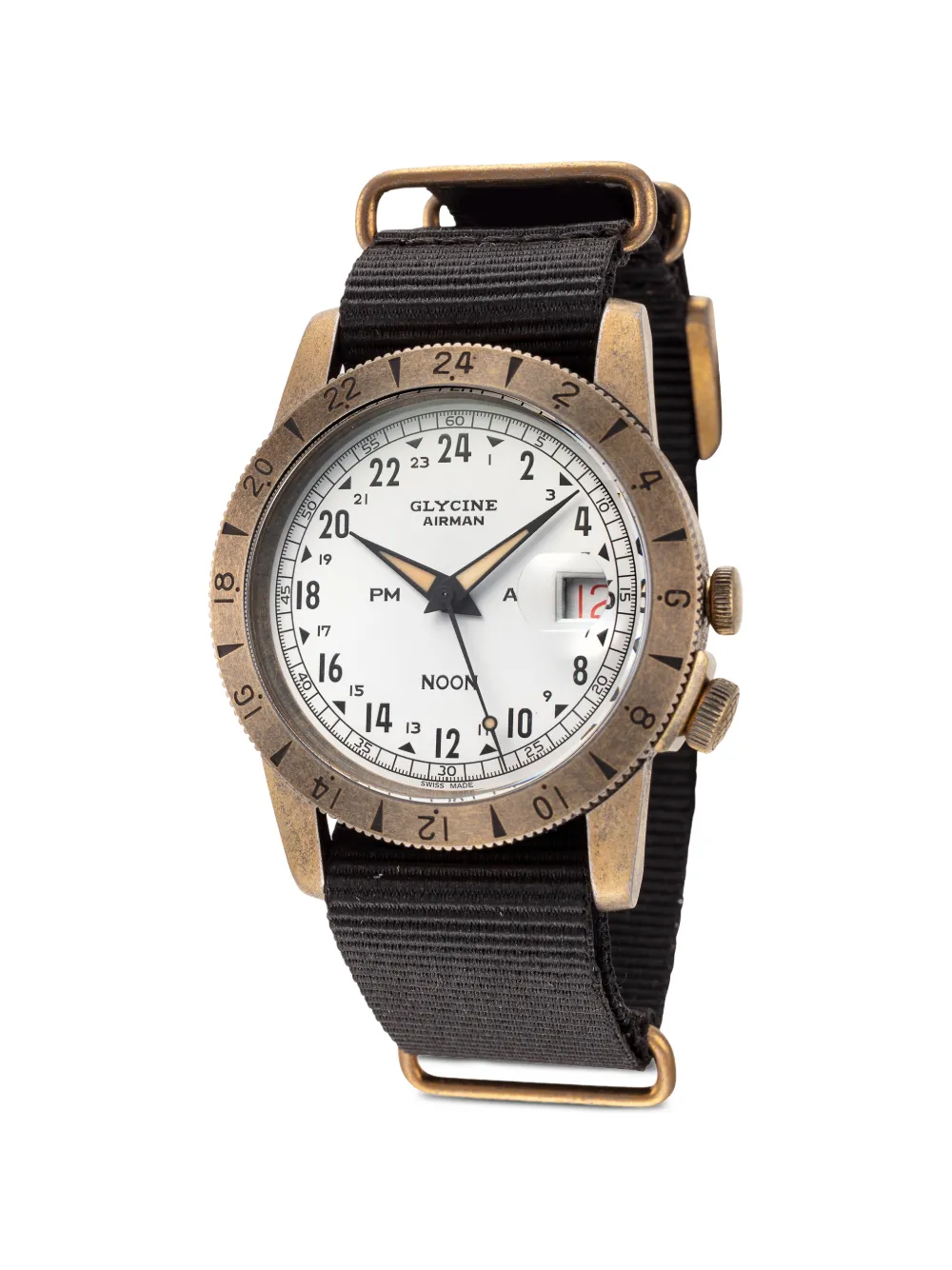 Glycine Orologio Airman Noon 40mm - Bianco