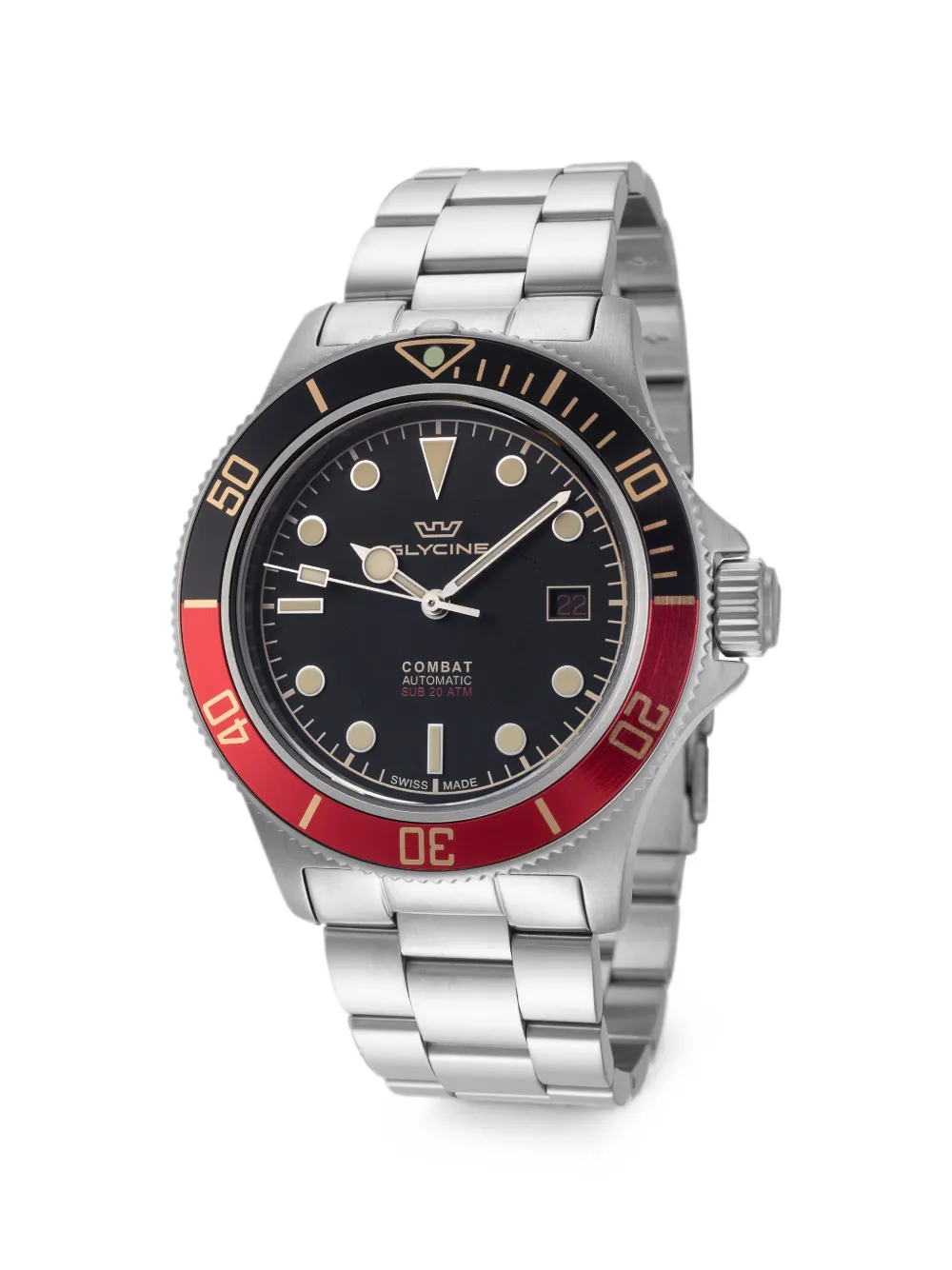 Glycine Orologio Combat Sub 42mm - Nero
