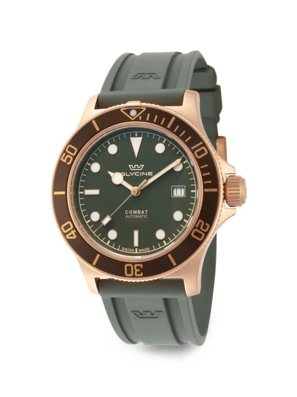 Glycine Combat Sub Bronze 42mm - Verde