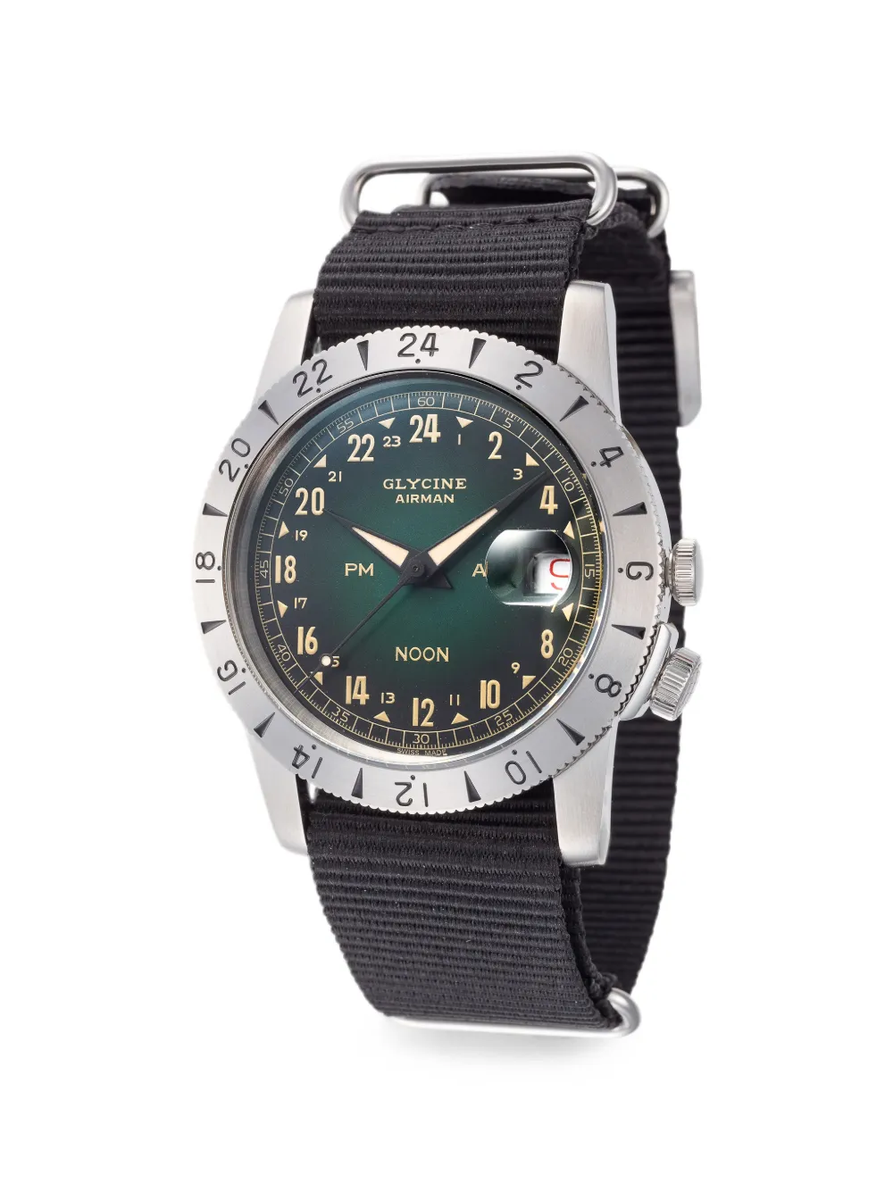 Glycine Orologio Airman Noon 40mm - Verde