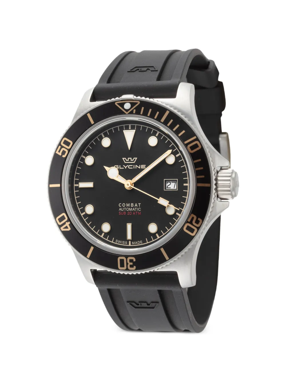 Glycine Orologio Combat Sub Sport 42mm - Nero