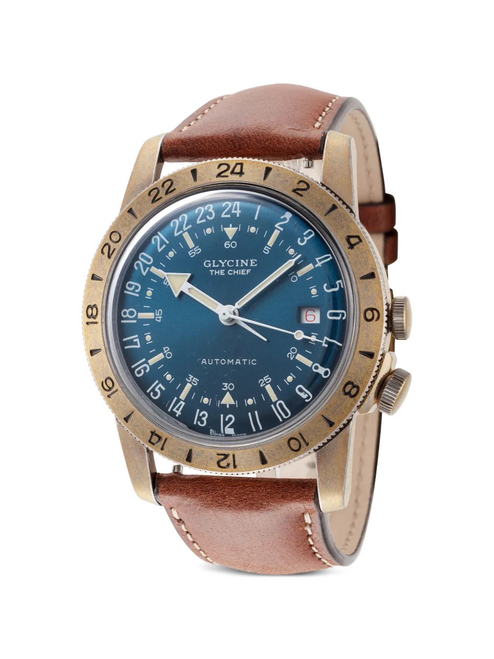 Glycine Orologio Airman The Chief 40mm - Blu
