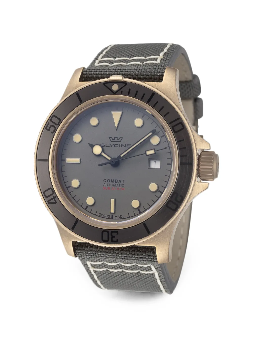 Glycine Orologio Combat Sub 42mm - Grigio