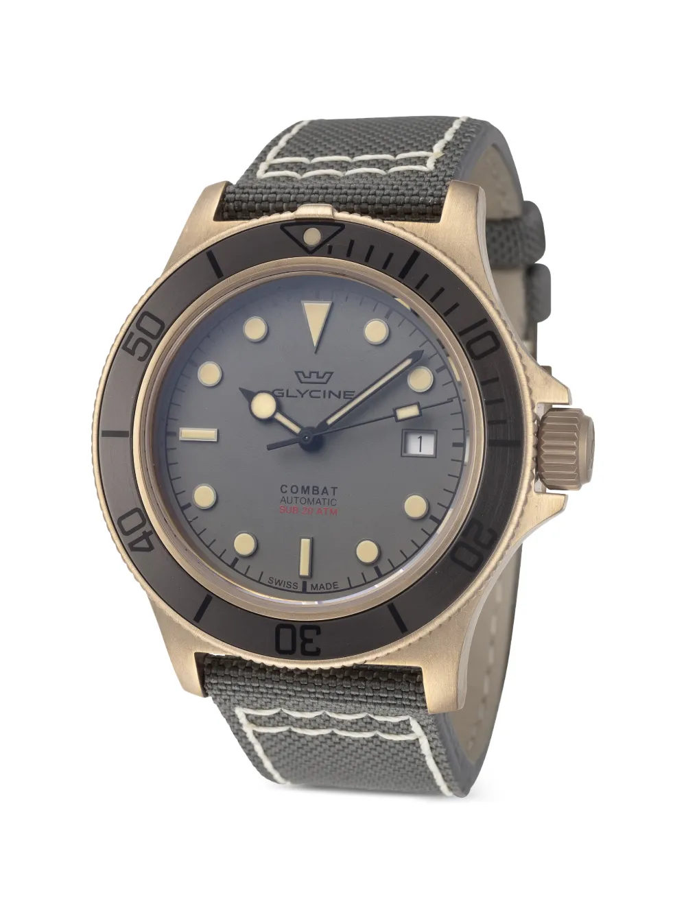 Glycine Orologio Combat Sub 42mm - Grigio