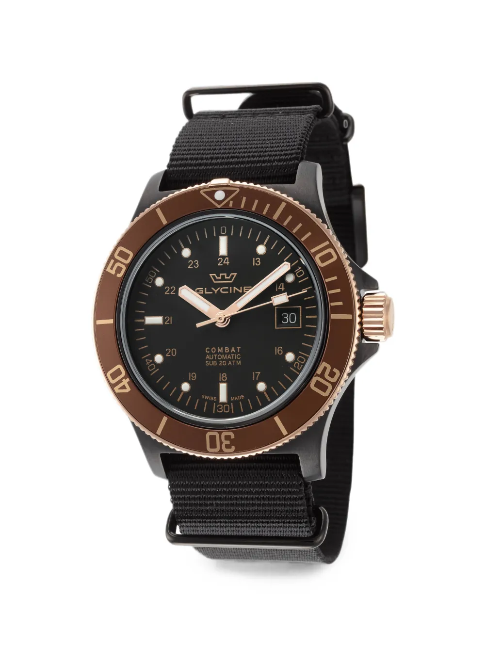 Glycine Orologio Combat Sub 42mm - Nero