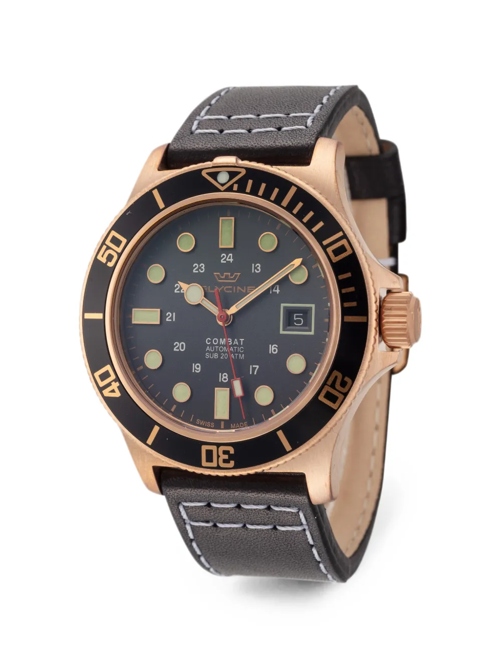 Glycine Orologio Combat Sub Bronze 42mm - Grigio