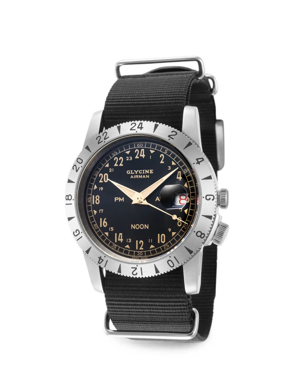 Glycine Orologio Airman Noon 40mm - Nero
