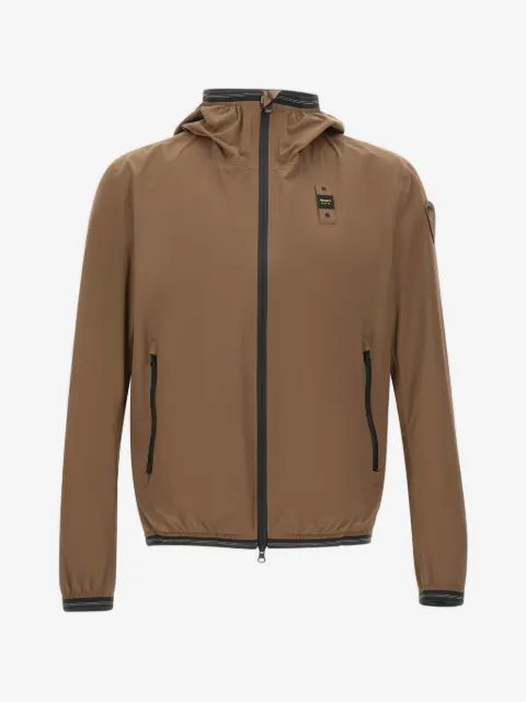 Blauer Farrin Windbreaker mit Kapuze
