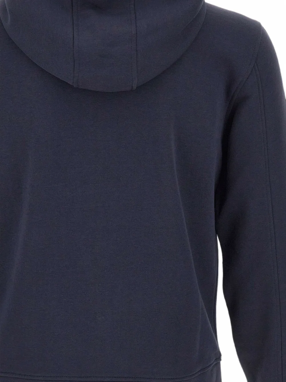 Blauer Hoodie met logopatch Blauw