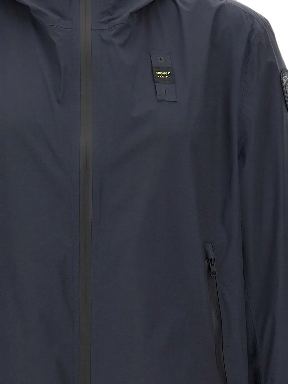 Blauer Farrin windjack met capuchon Blauw