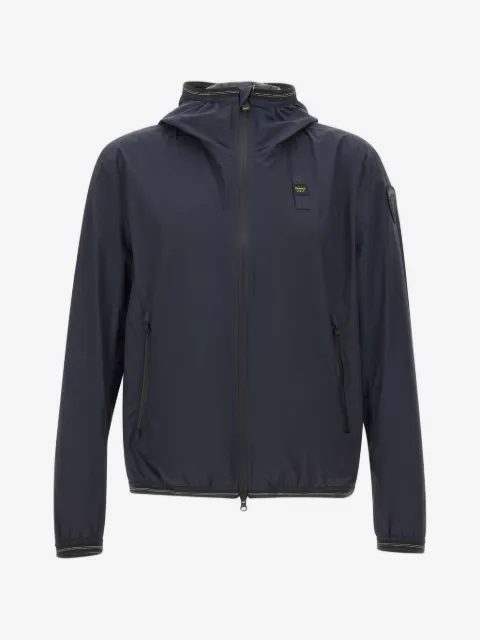 Blauer Farrin Windbreaker mit Kapuze