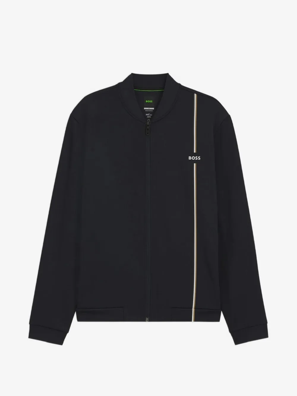 BOSS active zip-up sweatshirt with moisture management | Blue | Image 1