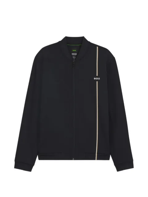 BOSS active zip-up sweatshirt with moisture management
