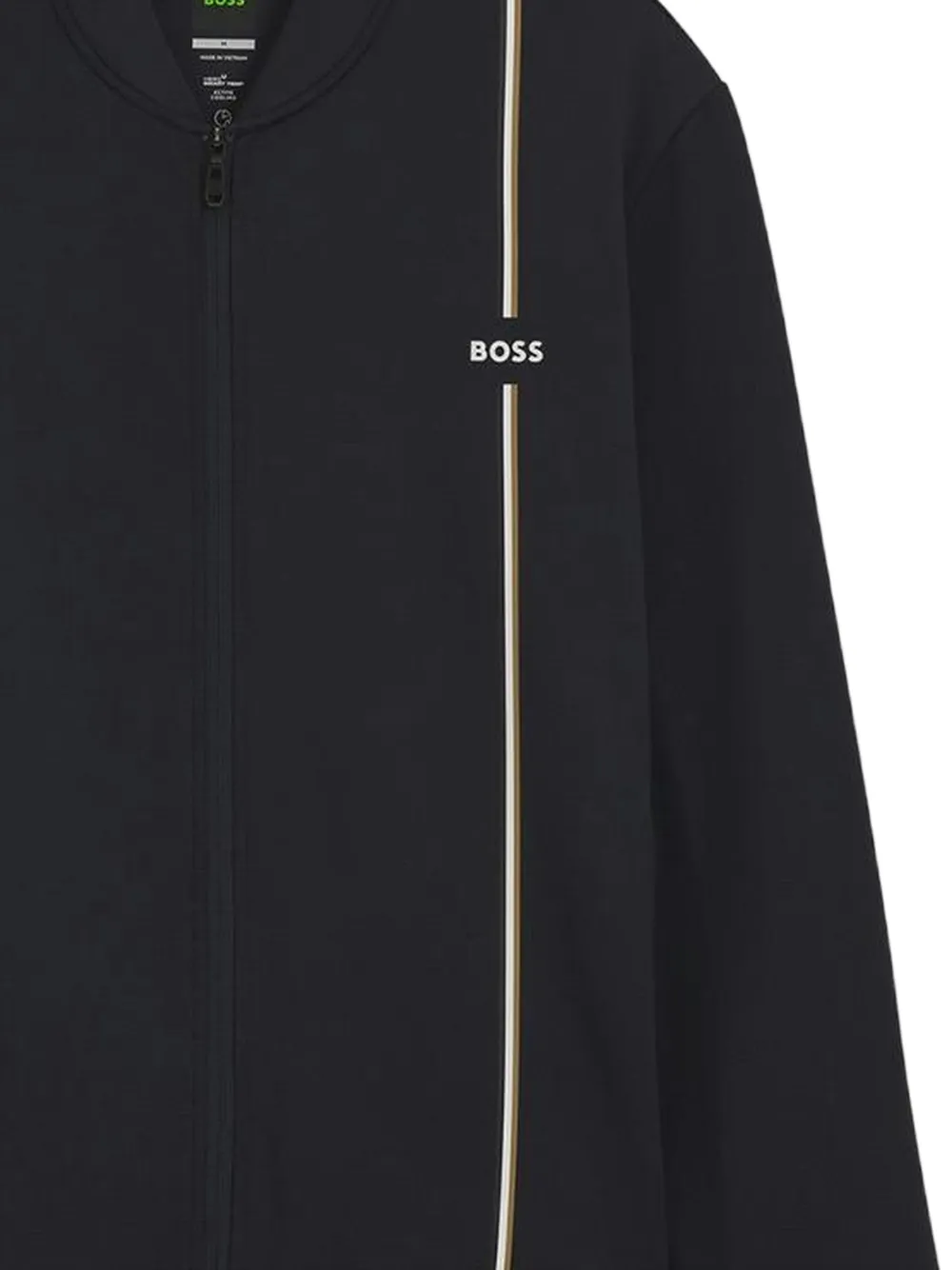 BOSS Active sweater met rits en vochtbeheer Blauw