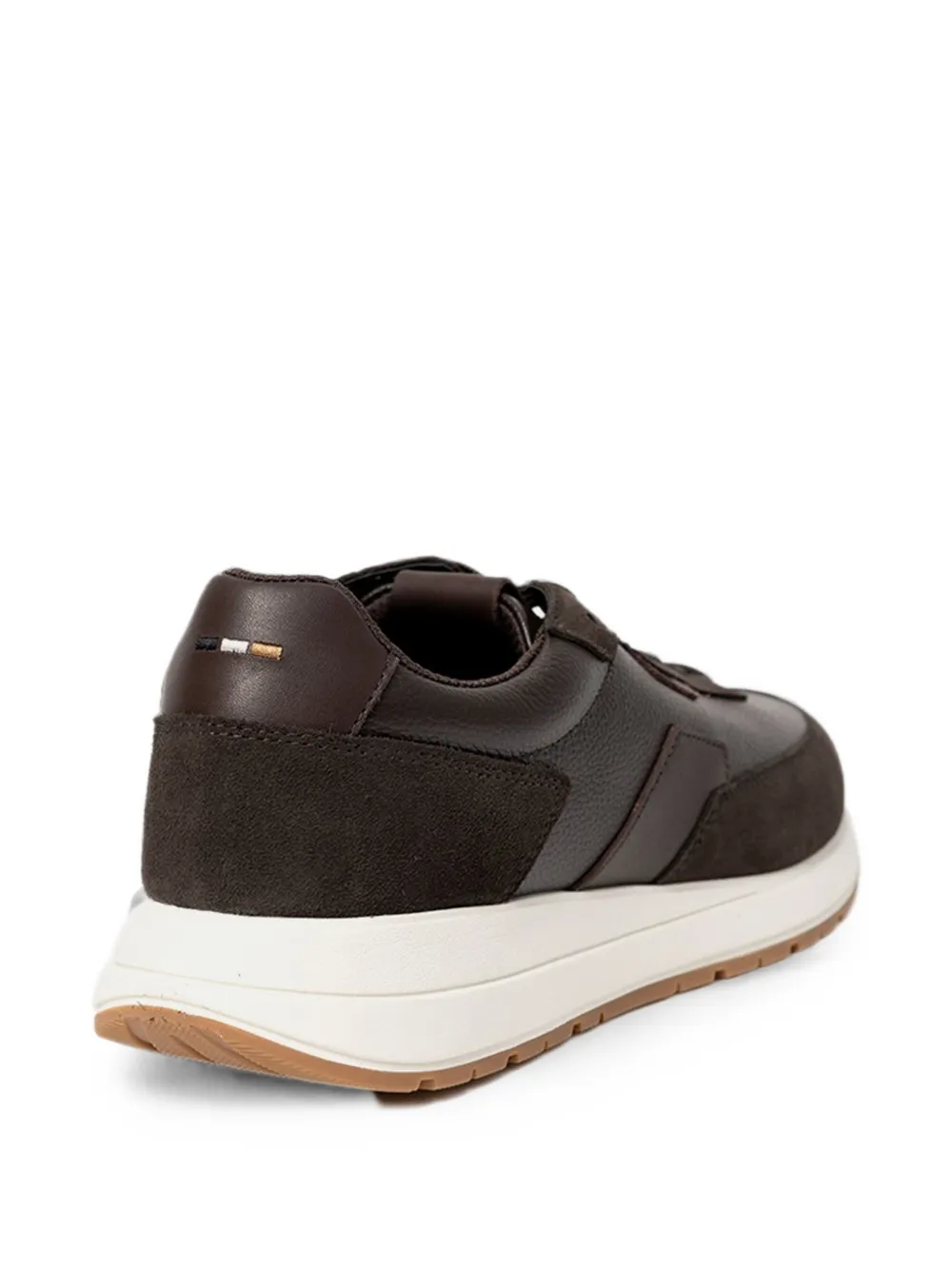 BOSS logo-plaque panelled sneakers Bruin