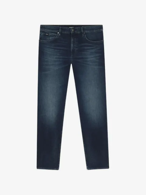 BOSS Maine regular-fit jeans in dark blue stretch cotton
