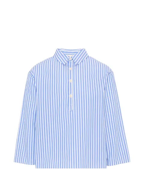Douuod Kids vertical-stripe long-sleeve shirt