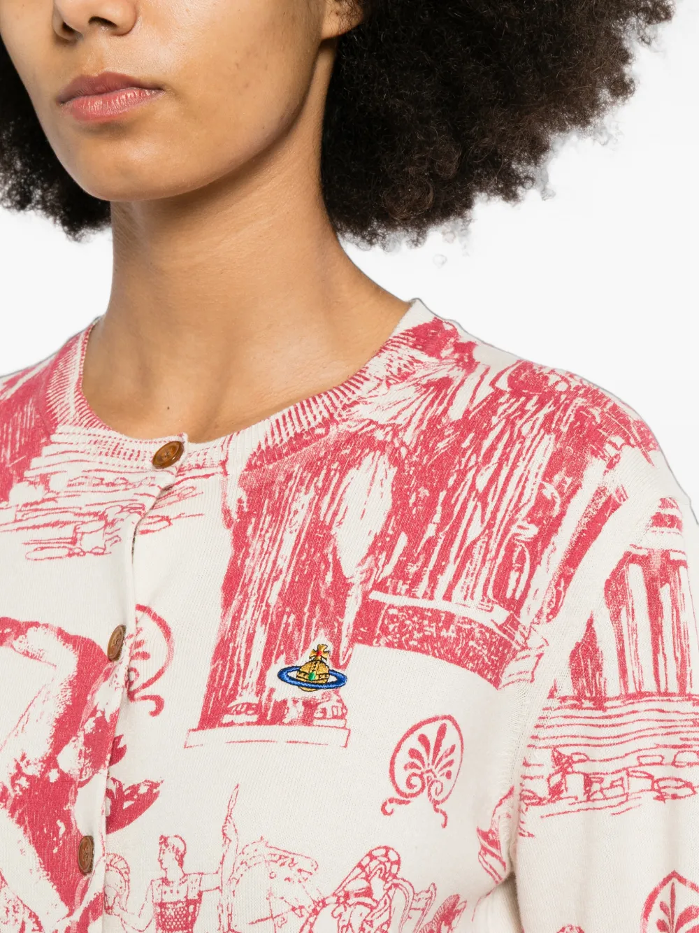 Vivienne Westwood Vest met geborduurd logo Beige
