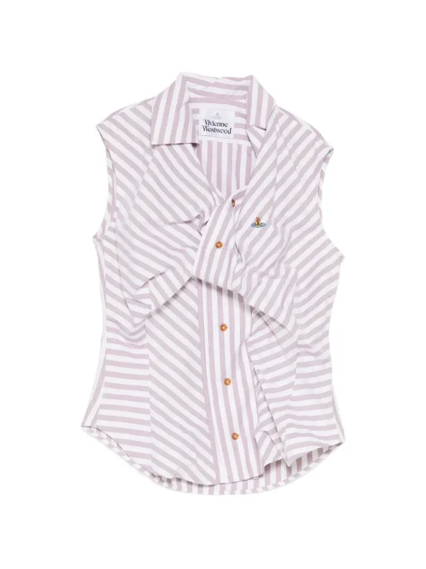 Vivienne Westwood Logo-embroidered Shirt in Purple