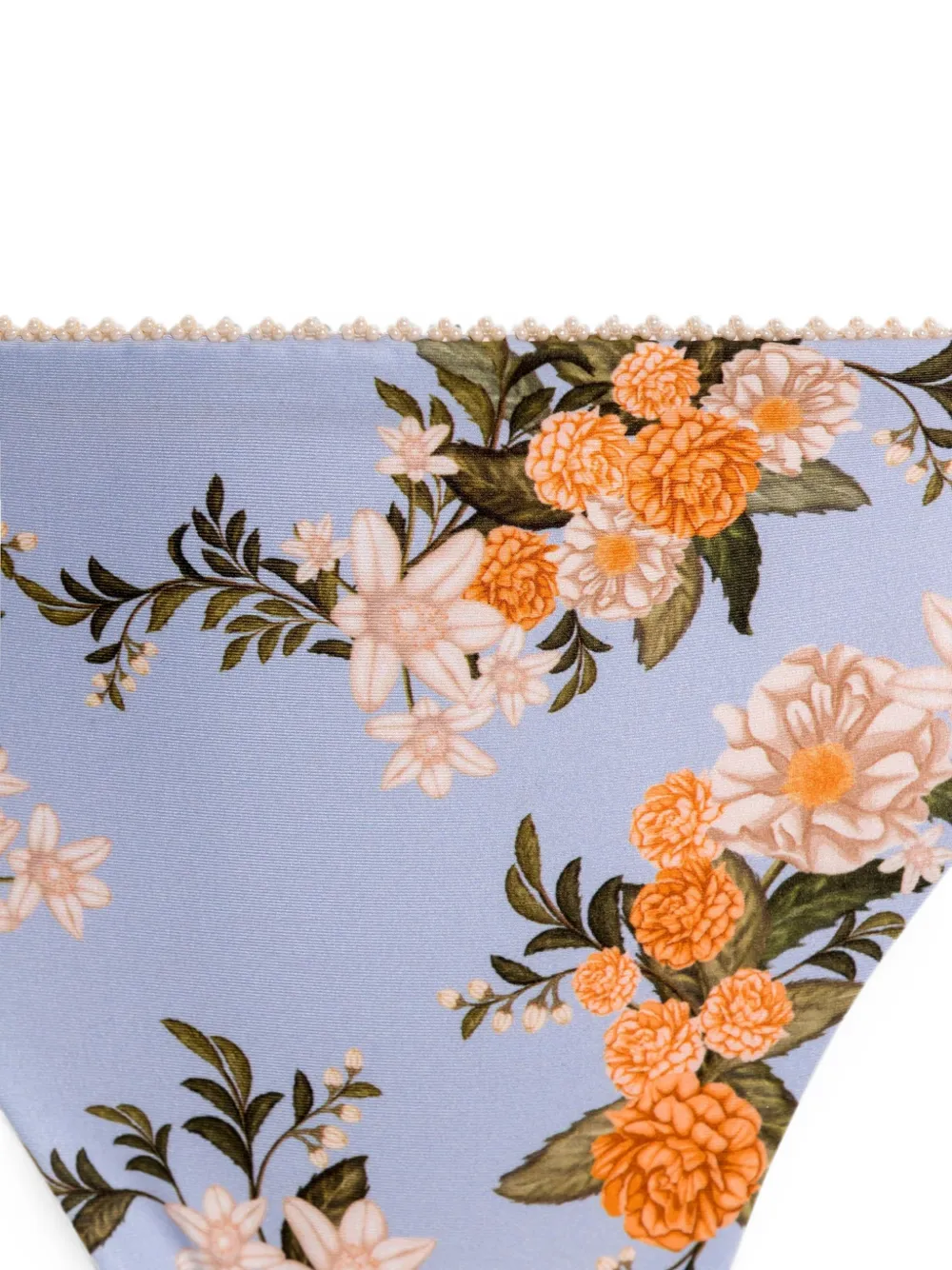 Agua By Agua Bendita Promesa Valle bikinislip met bloemenprint Blauw